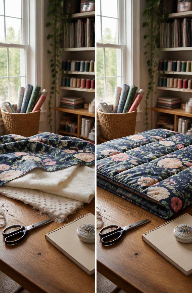 How to Make a DIY Weighted Blanket: 8 Steps for 2026 11 Different fabric options displayed for making weighted blankets.