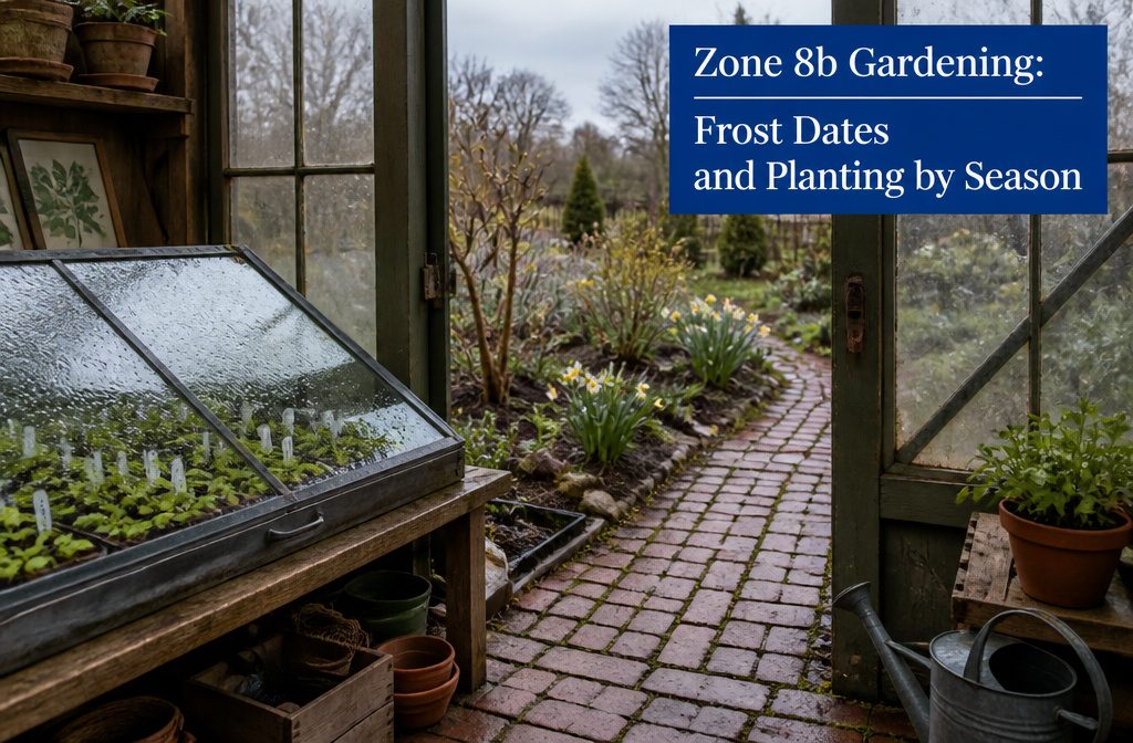 Vegetable garden with leafy greens and warm-season crops in planted beds
